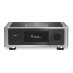 NAD M17 AV Surround Sound Preamp Processor Manuel utilisateur | Fixfr