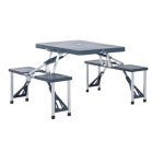 Outsunny 84B-031 Grey 4-Seats Aluminum Picnic Table Mode d'emploi