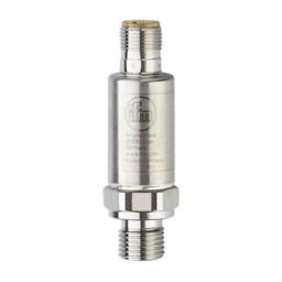 IFM PU8523 Pressure transmitter Mode d'emploi | Fixfr