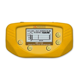 Promax RP-110 Test signal generator for coaxial cable Manuel utilisateur | Fixfr