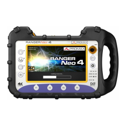 Promax RANGERNeo 4 High class field strength meter and spectrum analyzer Manuel utilisateur | Fixfr