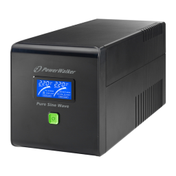 VI 1500 PSW FR | VI 750 PSW | VI 2000 PSW | VI 750 PSW FR | VI 1500 PSW | VI 2000 PSW FR | PowerWalker VI 1000 PSW FR Manuel du propriétaire | Fixfr