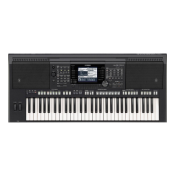 Yamaha PSR-S750 Manuel utilisateur | Fixfr