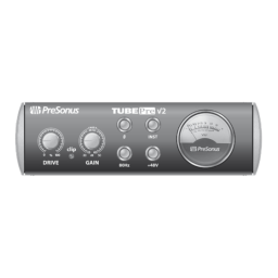 PRESONUS TubePre V2 Manuel du propriétaire | Fixfr