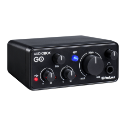 PRESONUS AudioBox GO Manuel du propriétaire | Fixfr