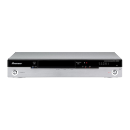 Pioneer DVR-560HX-K Manuel du propriétaire | Fixfr