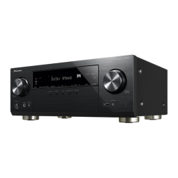 Pioneer VSX-933 AV Receiver Manuel utilisateur | Fixfr