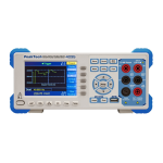 PeakTech P 4095 Graphical bench multimeter, 60.000 counts Manuel du propri&eacute;taire