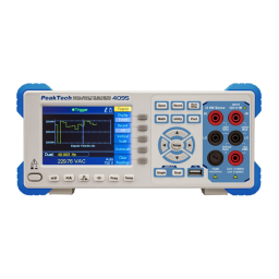 PeakTech P 4095 Graphical bench multimeter, 60.000 counts Manuel du propriétaire | Fixfr