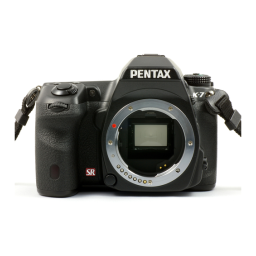 Pentax Série K-7 Mode d'emploi | Fixfr