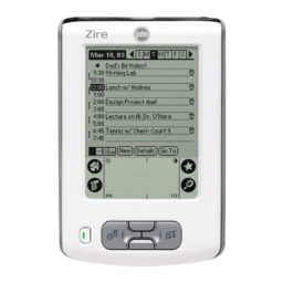 Palm Zire Manuel utilisateur | Fixfr