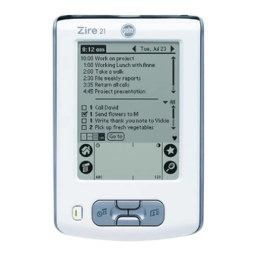 Palm Zire 21 Manuel utilisateur | Fixfr