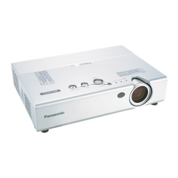 Panasonic PT-LB20E Manuel utilisateur | Fixfr