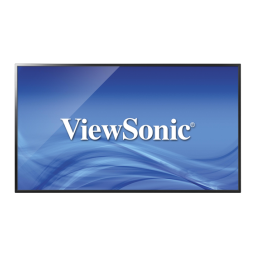 ViewSonic CDE4302 DIGITAL SIGNAGE Mode d'emploi | Fixfr