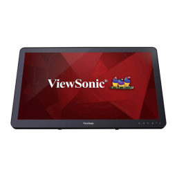 ViewSonic TD2430 TOUCH DISPLAY Mode d'emploi | Fixfr