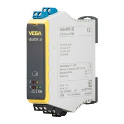 Vega VEGATOR 122 Double channel controller for level detection Mode d'emploi | Fixfr
