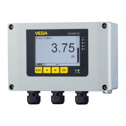 Vega VEGAMET 861 Robust controller and display instrument for level sensors Manuel utilisateur | Fixfr