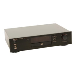 Rotel RDV-985 Lecteur DVD: Manuel Utilisateur + Chat IA | Fixfr