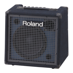 Roland KC-80 3-Ch Mixing Keyboard Amplifier Manuel du propriétaire | Fixfr