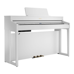 Roland HP702 Digital Piano Manuel du propriétaire | Fixfr