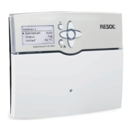 Resol DeltaTherm HC MAX Manuel du propriétaire | Fixfr