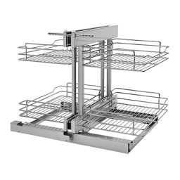 Rev-A-Shelf 53PSP3-18SC-MP Three-Tier Solid Bottom Blind Corner Optimizer Manuel utilisateur | Fixfr