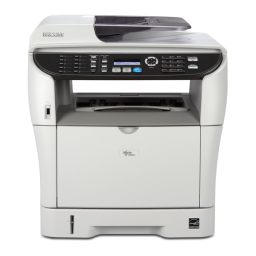 Ricoh Aficio SP 3400SF Manuel utilisateur | Fixfr