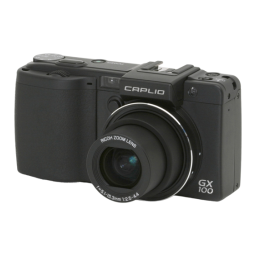 Ricoh Caplio GX100 Mode d'emploi | Fixfr