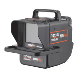 RIDGID SeeSnake MINIPak Manuel utilisateur | Fixfr