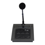 RCF BM 9802 DESK-TOP EMERGENCY MICROPHONE CONSOLE sp&eacute;cification