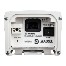 RCF VSA 1250 Fiche Technique | Chat IA & PDF | Fixfr