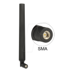 DeLOCK 88976 LTE Antenna SMA plug 0 - 4 dBi omnidirectional rotatable Fiche technique