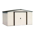 Arrow Storage Products SA8667 Salem Steel Storage Shed, 8 ft. x 6 ft. Manuel utilisateur