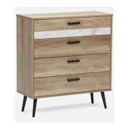 STRUCTUBE KANDICE 4-drawer chest Manuel utilisateur | Fixfr