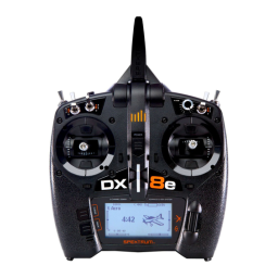Spektrum DX8e Manuel d'utilisation | AI Chat & PDF Access | Fixfr