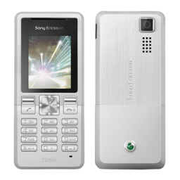 Sony Ericsson T250i Manuel utilisateur | Fixfr