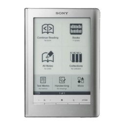 Configuration système. Sony Reader | Fixfr