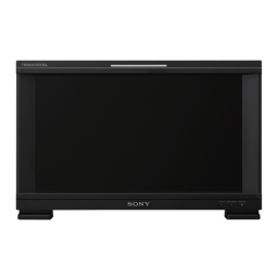 Sony BVM-E171 Manuel utilisateur | Fixfr