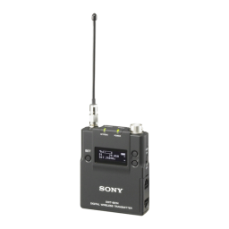 Sony DWT-B01N Manuel utilisateur | Fixfr