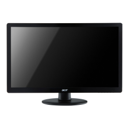 Acer S230HL Monitor Manuel utilisateur | Fixfr