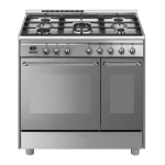 Smeg CG92PX9 Piano de cuisson mixte Product fiche