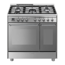 Smeg CG92PX9 Piano de cuisson mixte Owner's Manual | Fixfr
