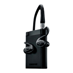 Shure KSE1200SYS Analog Electrostatic Earphone System Mode d'emploi | Fixfr