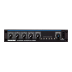 Shure SCM268 Four-Channel Microphone Mixer Mode d'emploi