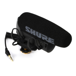 Shure VP83 LensHopper™ Camera-Mount Condenser Microphone Mode d'emploi | Fixfr