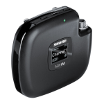 Shure ADX1M Bodypack Transmitter Mode d'emploi