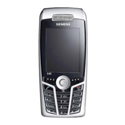 Siemens S65 Mode d'emploi | Fixfr