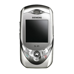 Siemens SL65 Mode d'emploi | Fixfr