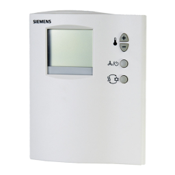 Siemens RDF110: Mode d'emploi + Chat IA & PDF | Fixfr