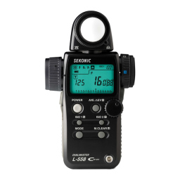 Sekonic L-558/L-558CINE: Mode d'emploi + Chat IA | Fixfr